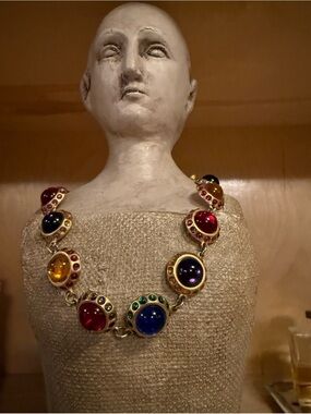 Vintage MISH Necklace with Colored Stones